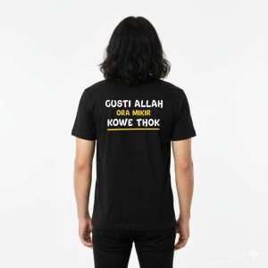 Kaos Kata Kata Keren. Gusti Allah Ora Mikir Kowe Tok